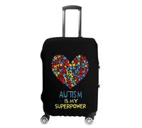 Autism is My Superpower Suitcase Cover Elastic Luggage Covers Protectors Anti-Scratch Travel Essentials