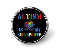 Autism Is My Superpowerenamel Pins Sets Autism Awareness Autism Puzzle Pins For Backpacks Brooch Pinsautism Warrior Custom Buttons Novelty Autism Sensory Pins For Jackets Backpacks Clothes