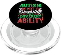 Autism Is Not A Disability It's A Different Ability PopSockets PopGrip for MagSafe