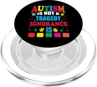 Autism Is Not A Tragedy Ignorance Is PopSockets PopGrip for MagSafe