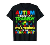 Autism is Not a Tragedy It's a Challenge We Can - Autism T-Shirt
