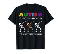 Autism It's Not A Disability Funny Skeleton Autism Awareness T-Shirt