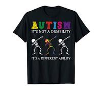 Autism It's Not A Disability Funny Skeleton Autism Awareness T-Shirt