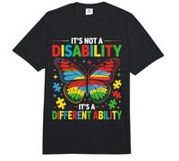 Autism It's Not A Disability It's A Different Ability Comfort Colors Adult Heavyweight T-Shirt