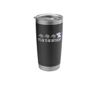 Autism It's Ok to Be Different Elephant Funny Being Unique Stainless Steel Insulated Tumbler