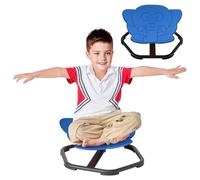 Autism Kids Swivel Chair, Sensory Toys Chair for Kid Spinning Sensory Carousel Chair, Wobble Chair Kids Adhd, Sit and Spin for Autistic Swivel Chairs for Kids (Dark Blue)