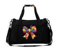 Autism Large Capacity Travel Duffel Bag Sport Weekender Overnight Backpack Lightweight Luggage Bags