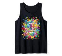 Autism Makes Life More Colorful Neurodiversity Support Tank Top