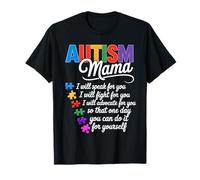 Autism Mama Will Fight for You Until You Can Autism Mom T-Shirt