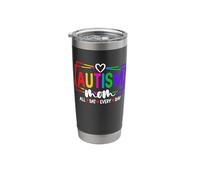 Autism Mom All Dat Every Day Proud Support Funny Stainless Steel Insulated Tumbler