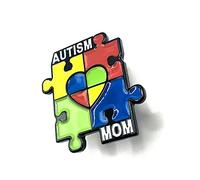 Autism Mom Autistic Awareness Understanding Metal Pin Badge