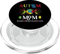 Autism Mom Awareness Month Day Accept Understand Love PopSockets PopGrip for MagSafe