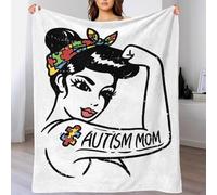 Autism Mom Cozy Blanket for Women Luxury Soft Throw Blanket for Sofa/Couch/Bed Throw Dad 60x80inch(150x200cm)