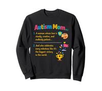 Autism Mom Definition Acceptance Family Support Awareness Sweatshirt