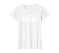 Autism Mom Definition Special Needs Parent Support Love Mama Value Graphic T-Shirt, Women, White, S