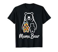 Autism Mom Mama Bear Autistic Child Family T-Shirt