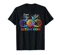 Autism Mom Rainbow Infinity Rose Hummingbird Puzzle Autism T-Shirt
