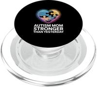 Autism Mom Stronger Than Yesterday Pride PopSockets PopGrip for MagSafe