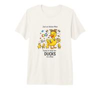 Autism Mom Trying to Keep Her Ducks Funny Caregiver Gift Premium T-Shirt