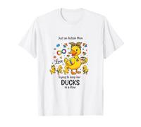 Autism Mom Trying to Keep Her Ducks Funny Caregiver Gift T-Shirt