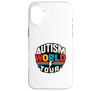 Autism Mom World Tours Awareness Community Autistic Support Case for iPhone 16 Plus