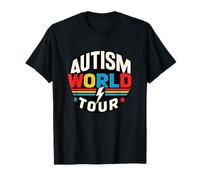 Autism Mom World Tours Awareness Community Autistic Support T-Shirt