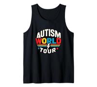 Autism Mom World Tours Awareness Community Autistic Support Tank Top