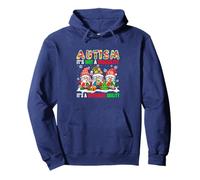 Autism Not A Disability It's A Different Ability Xmas Gnomes Pullover Hoodie