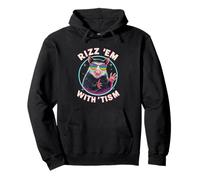 Autism Opossum Fun Rizz Em With The Tism Shirt Meme Autistic Pullover Hoodie