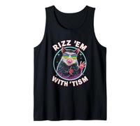 Autism Opossum Fun Rizz Em with The Tism Shirt Meme Autistic Tank Top