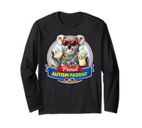 Autism Parent Koala Bear Neurodiverse ADHD Donut Milkshake Long Sleeve T-Shirt