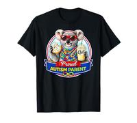 Autism Parent Support Koala Bear & Milkshake Sunglasses ADHD T-Shirt