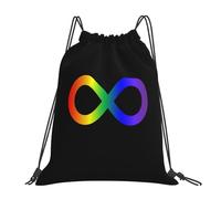 Autism Pride Women Men Drawstring Bag Portable Drawstring Backpack Waterproof Gym Sack For Climbing Holidays Sports