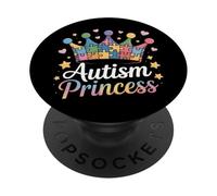 Autism Princess For Girls And Proud Supporters PopSockets Adhesive PopGrip