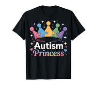 Autism Princess Puzzle Crown for Advocates and Kids T-Shirt