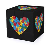 Autism Puzzle Heart Funny 3-D Puzzles Speed Cube for Adults