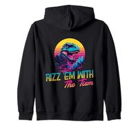 Autism Rizz Em With The Tism Cute Autistic Dinosaur Meme Tee Zip Hoodie