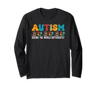 Autism Seeing The World Differently Autism Awareness Gifts Long Sleeve T-Shirt