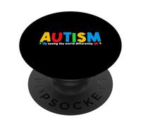 Autism Seeing The World Differently Autism Awareness Month PopSockets Adhesive PopGrip