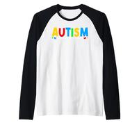 Autism Seeing The World Differently Autism Awareness Month Raglan Baseball Tee