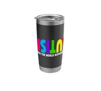 Autism Seeing The World Differently Awareness Kids Autistic Stainless Steel Insulated Tumbler