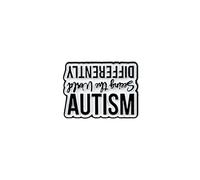 Autism Seeing The World Differently Neurodiversity Enamel Pin, Autism Acceptance Pin Brooch For Neurodivergent Friend, Inclusive ADHD Awareness Brooch Badges, Inspirational Inclusive Education Gift