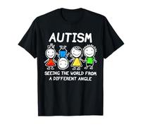 Autism Seeing The World From A Different Angle Autism Gifts T-Shirt