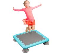 Autism Sensory Trampoline for Kids - Indoor/Outdoor Toddlers Mini Trampoline with Non-Slip Grip & Padding, Sensory Training Equipment Gifts for Boys & Girls, Holds up to 75KG