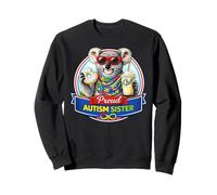 Autism Sister, Koala Bear Donut Milkshake, ADHD Neurodiverse Sweatshirt