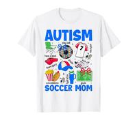 Autism Soccer Mom Mama Autism Awareness Support Autistic T-Shirt