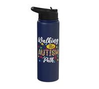 Autism Teacher Autism Awareness Autistic Kids Autism Stainless Steel Insulated Water Bottle