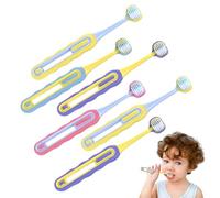 Autism Toothbrush 6pcs Kids Toothbrushes 3 Sided Toothbrush for Kids Comfortable 360 Toothbrushes Suitable for Children with Sensory Needs