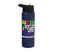 Autism Uncle Apparel - Awesome Uncles Design Stainless Steel Insulated Water Bottle