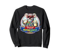 Autism Uncle Koala Bear, Neurodivergent ADHD Donut Milkshake Sweatshirt